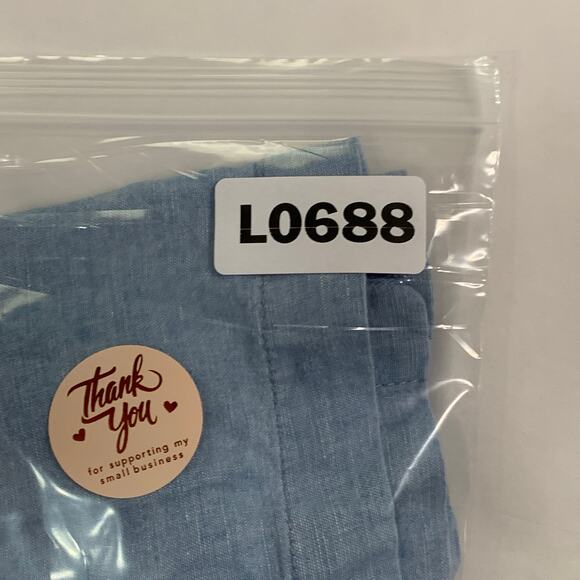 Madewell S NEW Denim Button Front Tie Mini Skirt Light Blue *flaw - Picture 7 of 8